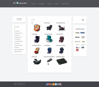 Создание сайта интернет магазина с нуля для детских автокресел